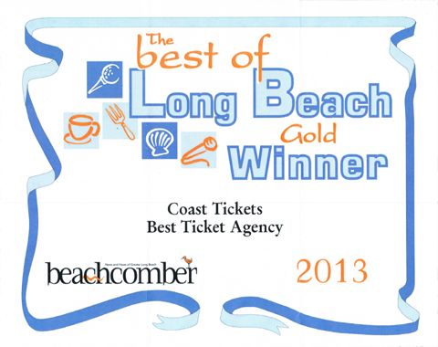 Coast Tickets in the Beachcomber 2013